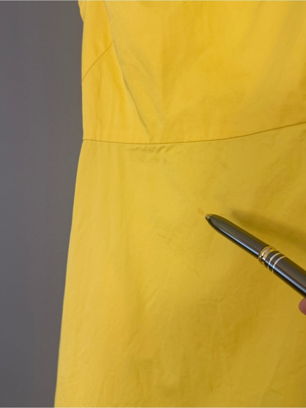 Everlane A-Line Butter Yellow Open Back Sleeveless Cotton Midi Dress Size 4 - Picture 7 of 14